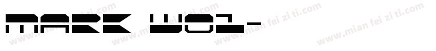 mark w01字体转换